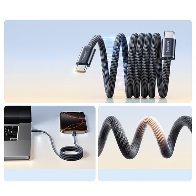 Baseus Dynamic 4 Pro Fast USB-C Cable - USB-C 100W 1m - Black 4