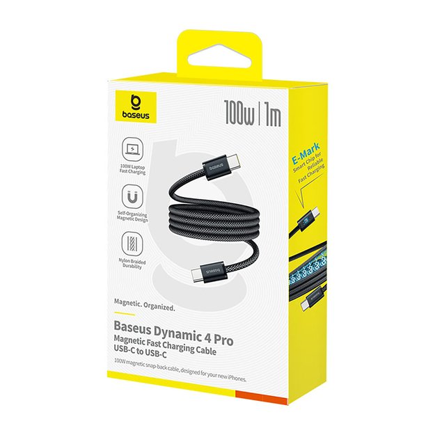Baseus Dynamic 4 Pro Fast USB-C Cable - USB-C 100W 1m - Black 1