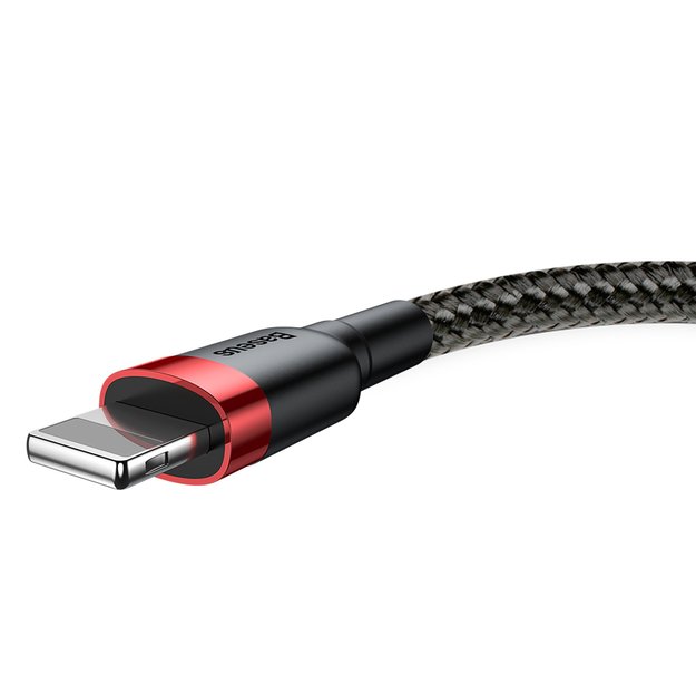Baseus Cafule USB-A / Lightning 2.4A QC 3.0 cable 1 m - black and red 2
