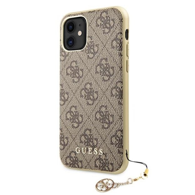 Guess GUHCN61GF4GBR iPhone 11 6.1&quot  / Xr brown/brown hard case 4G Charms Collection 7