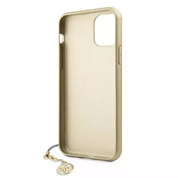 Guess GUHCN61GF4GBR iPhone 11 6.1&quot  / Xr brown/brown hard case 4G Charms Collection 5
