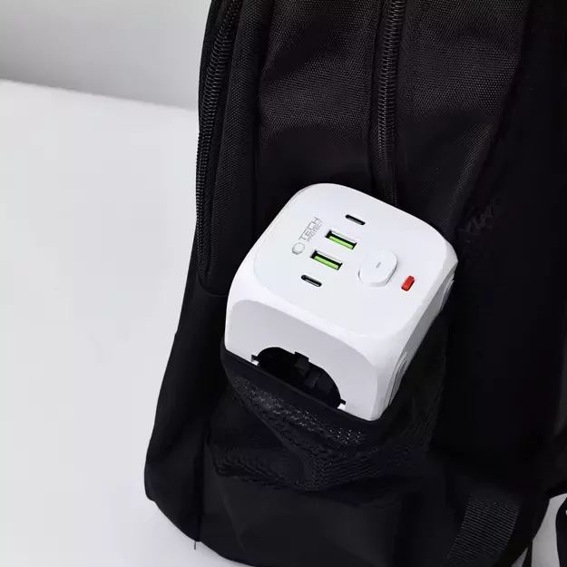Tech-Protect PCL3x4 Power Strip, 2x USB-A, 2x USB-C, 3x AC Type Schuko - White 12
