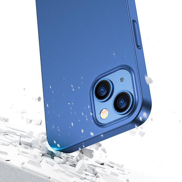 Joyroom 360 Full Case front and back cover for iPhone 13 + tempered glass screen protector blue (JR-BP927 blue) 4