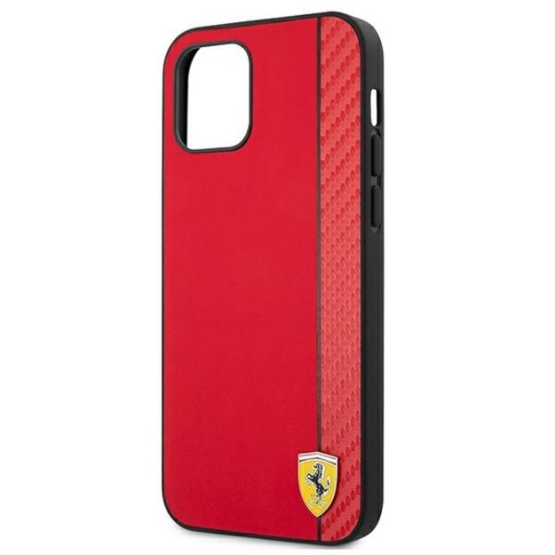 Ferrari FESAXHCP12LRE iPhone 12 Pro Max 6.7&quot  red/red hardcase On Track Carbon Stripe 5