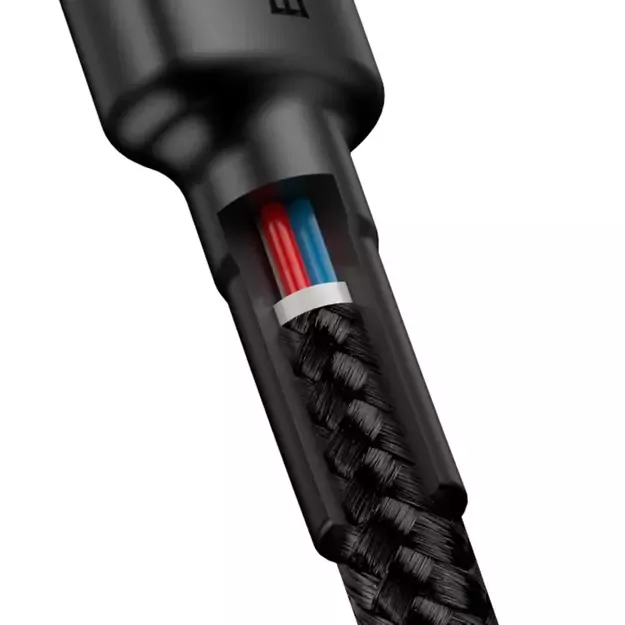 Baseus CATKLF-G91 USB-C - USB-C PD QC cable 60W 3A 480Mb/s 1m - black and red 2
