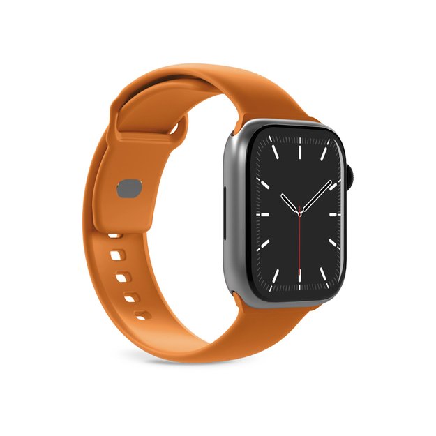 Puro Icon Silicone Strap for Apple Watch 44 / 45 / 46 / 49 mm - Orange 3