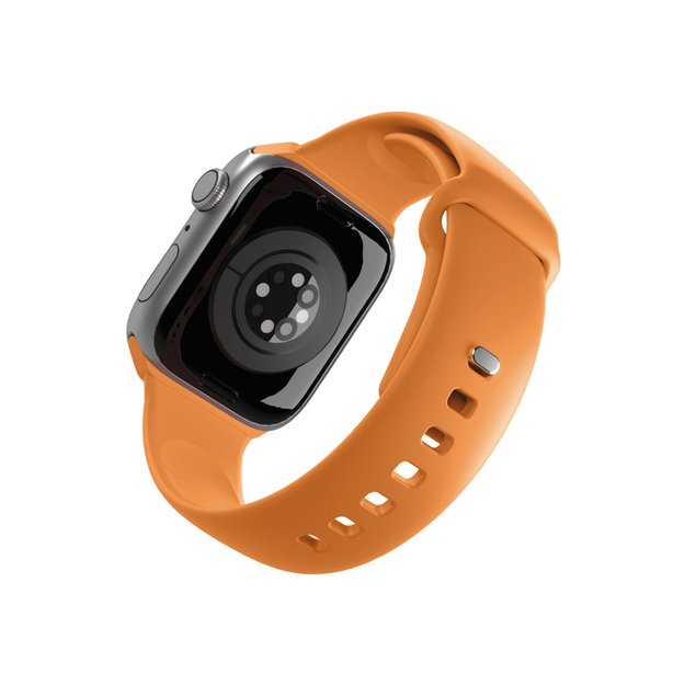 Puro Icon Silicone Strap for Apple Watch 44 / 45 / 46 / 49 mm - Orange 1