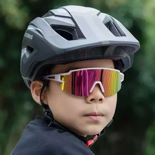 Rockbros Kids Cycling Glasses, Polarized, UV Protection, Children&#39 s - White 3