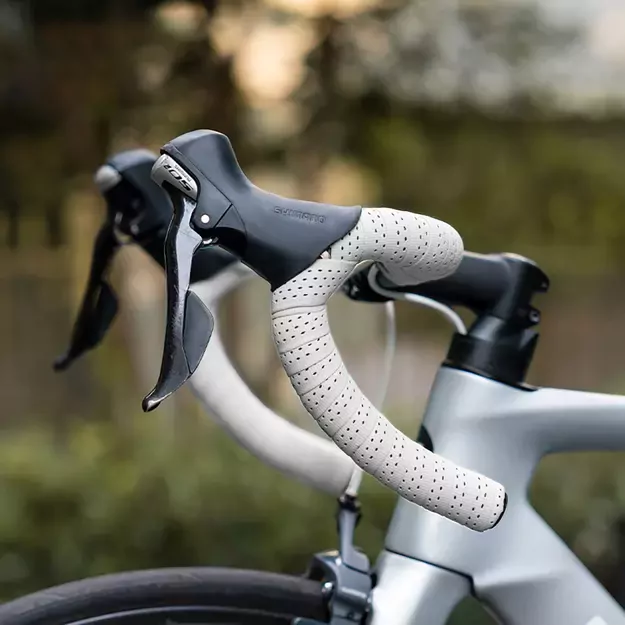 Rockbros Perforated Silicone Handlebar Tape - White 6