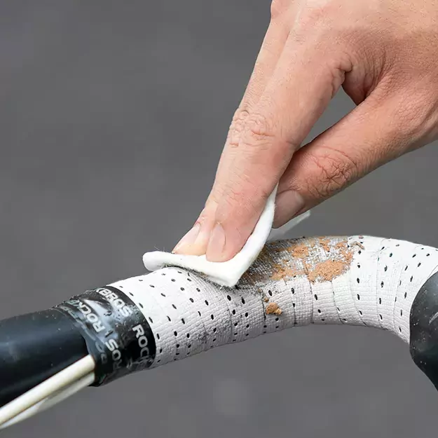 Rockbros Perforated Silicone Handlebar Tape - White 5