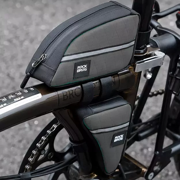 Rockbros Triangle Bike Frame Bag 0.8l - Green 2
