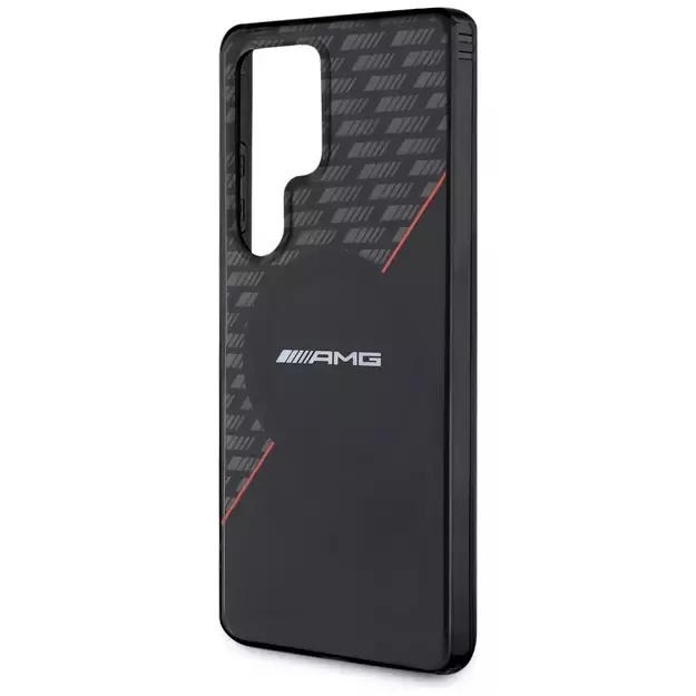 AMG Double Layer Rhombs MagSafe Case for Samsung Galaxy S25 Ultra - Black/Red 5