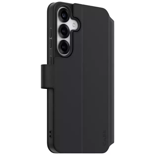 CARE by PanzerGlass Feature Wallet Kickstand Case for Samsung Galaxy S25+ - Black 1