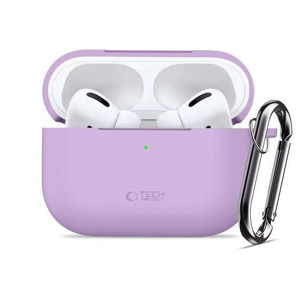 Tech-Protect Silicone Hook Case for AirPods Pro - Purple 2