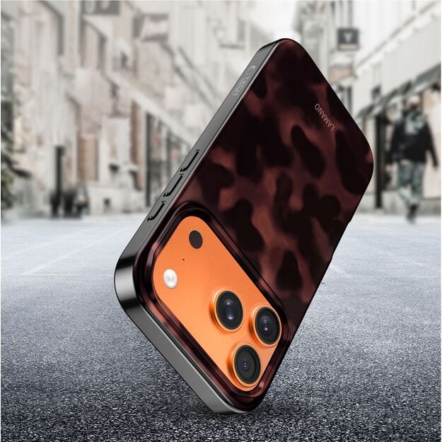 Tech-Protect Lamano MagSafe Case for iPhone 17 Pro Max - Black and Red 6