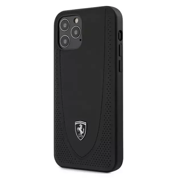 Ferrari FEOGOHCP12MBK iPhone 12/12 Pro 6.1&quot  black/black hardcase Off Track Perforated