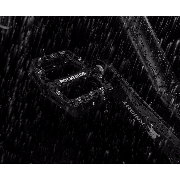 Rockbros 2017-12CBK Nylon Bicycle Pedal Set - Black 10