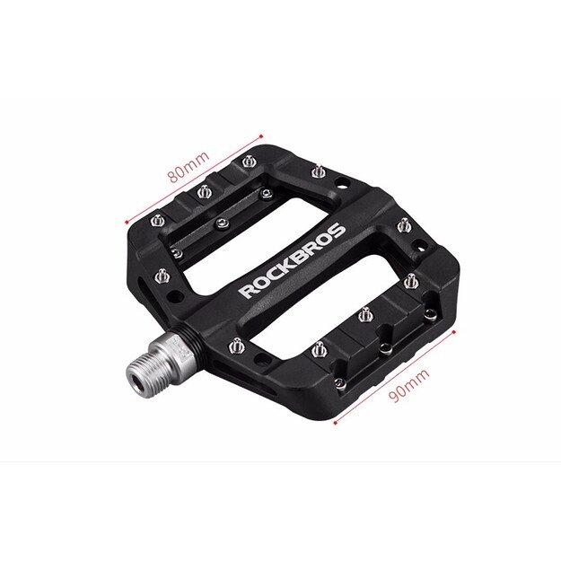 Rockbros 2017-12CBK Nylon Bicycle Pedal Set - Black 6