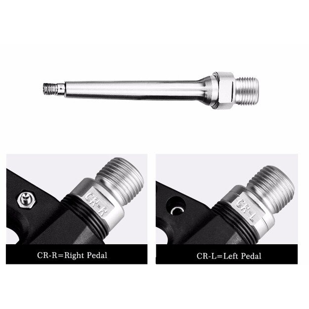 Rockbros 2017-12CBK Nylon Bicycle Pedal Set - Black 8