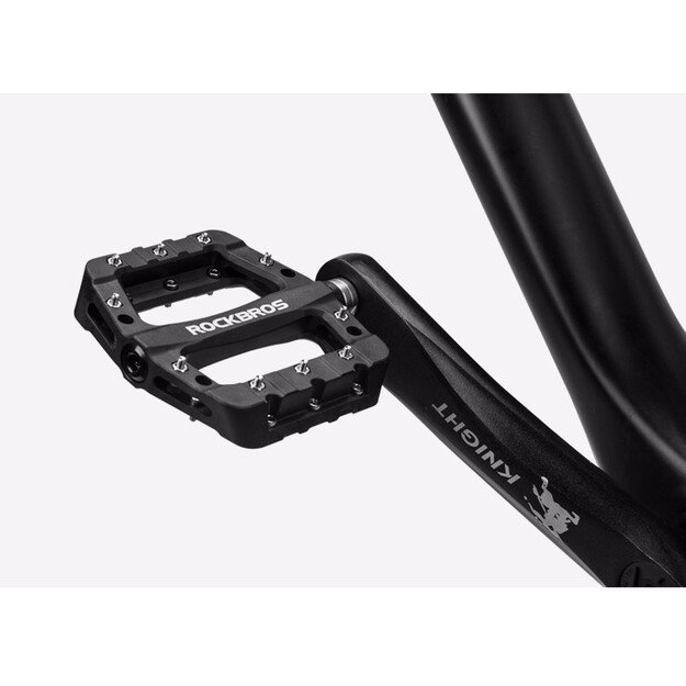 Rockbros 2017-12CBK Nylon Bicycle Pedal Set - Black 11