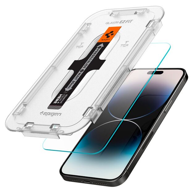 Spigen Glas.tR EZ Fit Tempered Glass for iPhone 14 Pro Max - 2 pcs. 1