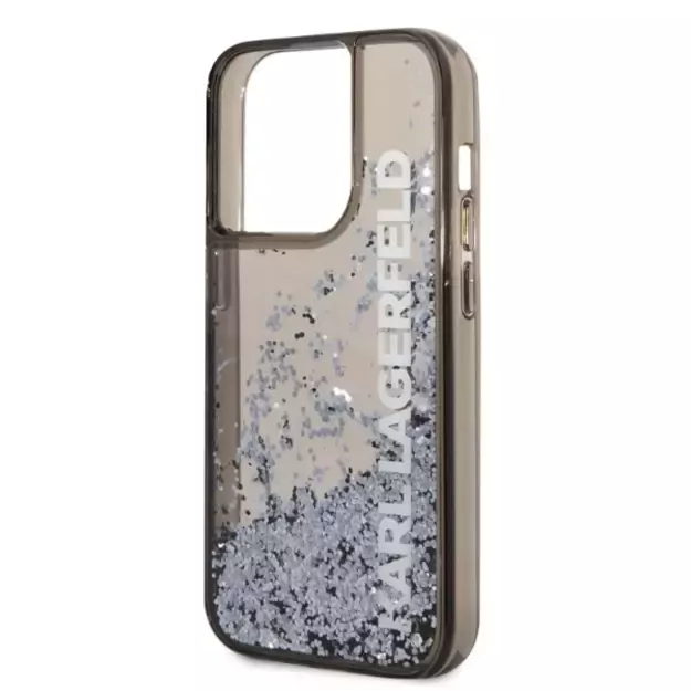 Karl Lagerfeld Liquid Glitter Elong case for iPhone 14 Pro Max - black 4