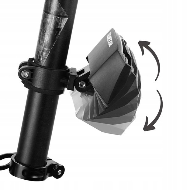 Rockbros LKWD-R1 Rear Bike Light with Laser and Remote Control + Micro USB - USB-A Cable - Black 5