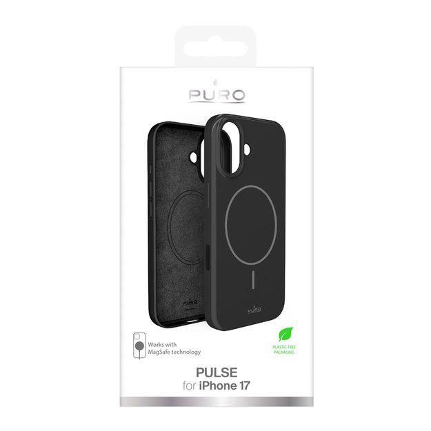 Puro Pulse iPhone 17 Protective Case Polycarbonate - Black 1