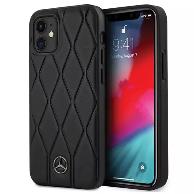 Mercedes MEHCP12SMULBK iPhone 12 mini 5,4  czarny/black hardcase Wave Line