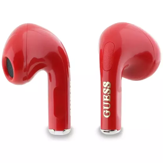 Guess Glossy Effect Printed Classic Logo &amp  Charm TWS headphones - red 4