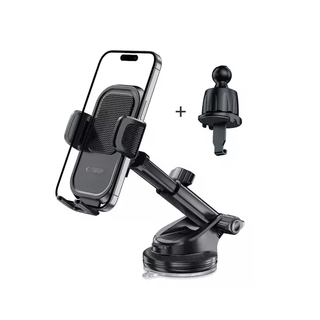 Tech-Protect V8 Car Holder for Dashboard, Windshield or Air Vent Mount - Black 1