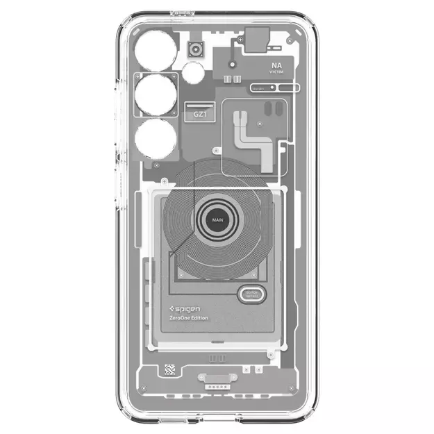 Spigen Ultra Hybrid Case for Samsung Galaxy S24 Zero One - White 2