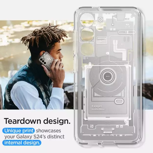Spigen Ultra Hybrid Case for Samsung Galaxy S24 Zero One - White 18