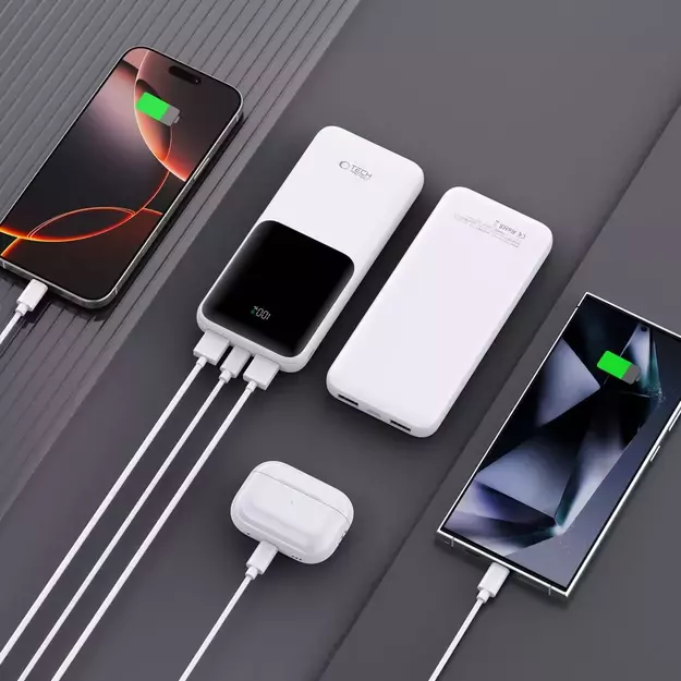 Powerbank Tech-Protect PB01 10000mAh 22.5W - white 12