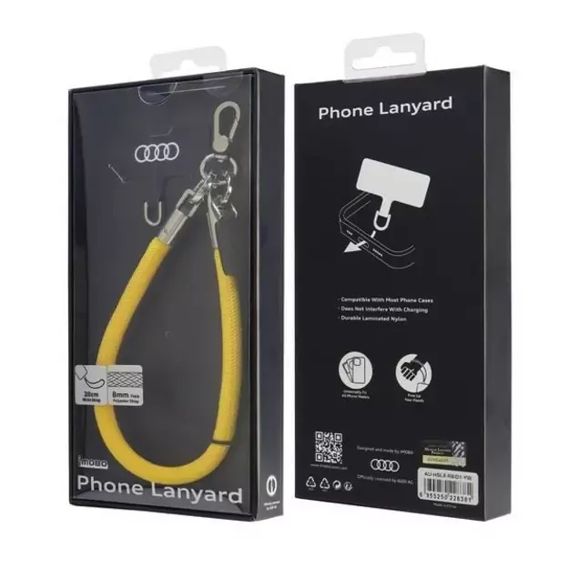 Audi Crossbody Lanyard Universal 28cm x 8mm - Yellow 2