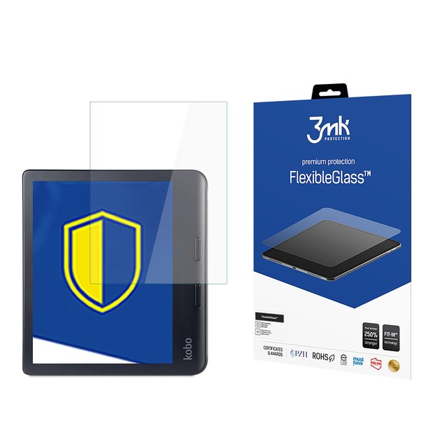Hybrid glass 3mk FlexibleGlass on KOBO Libra Colour