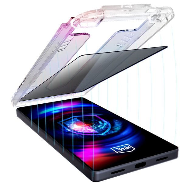 3mk Hardglass Max Privacy Tempered Glass for Samsung Galaxy S25 FE 12