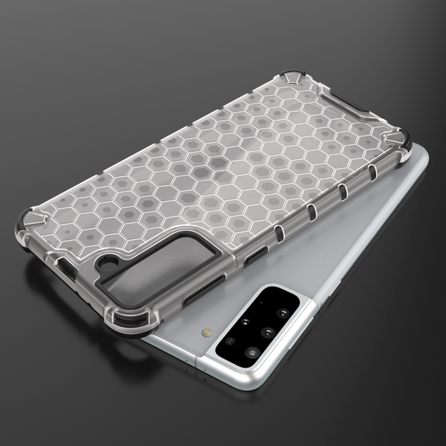 Honeycomb Case armor cover with TPU Bumper for Samsung Galaxy S21+ 5G (S21 Plus 5G) black 20