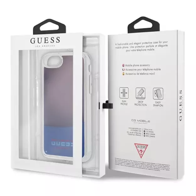 Guess California Glow in the dark case for iPhone 7 / 8 / SE 2020 - red 12