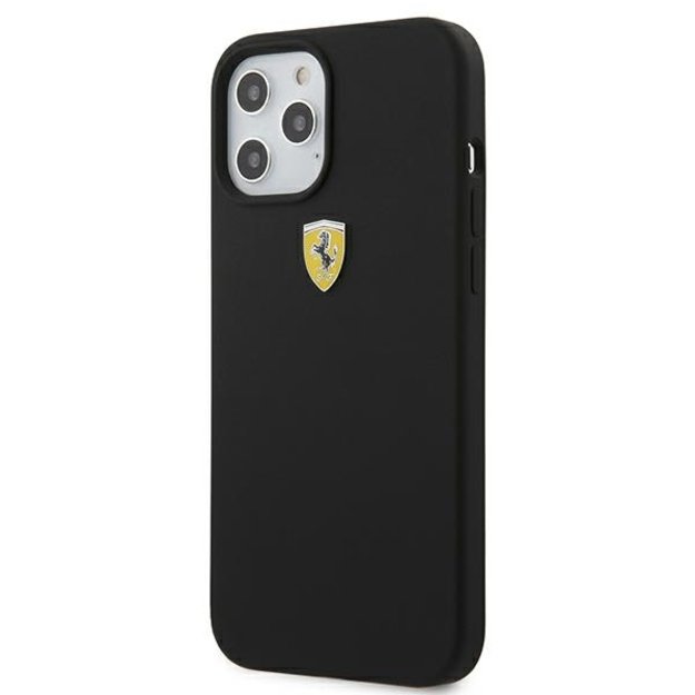 Ferrari FESSIHCP12LBK iPhone 12 Pro Max 6.7&quot  black/black hardcase On Track Silicone 1
