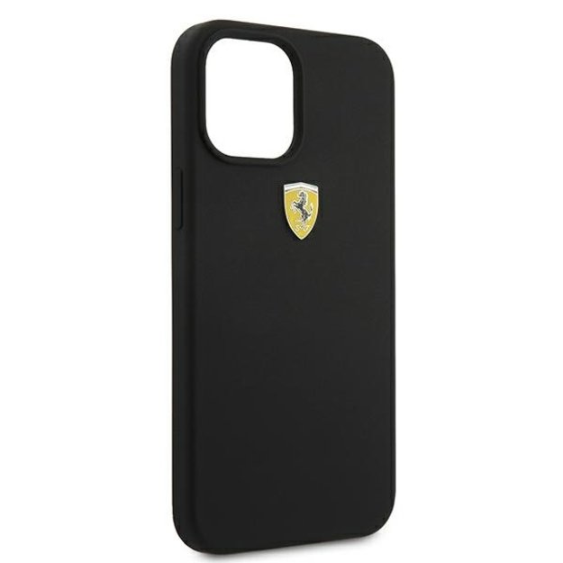 Ferrari FESSIHCP12LBK iPhone 12 Pro Max 6.7&quot  black/black hardcase On Track Silicone 7