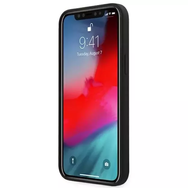 Ferrari FESSIHCP12LBK iPhone 12 Pro Max 6.7&quot  black/black hardcase On Track Silicone 12