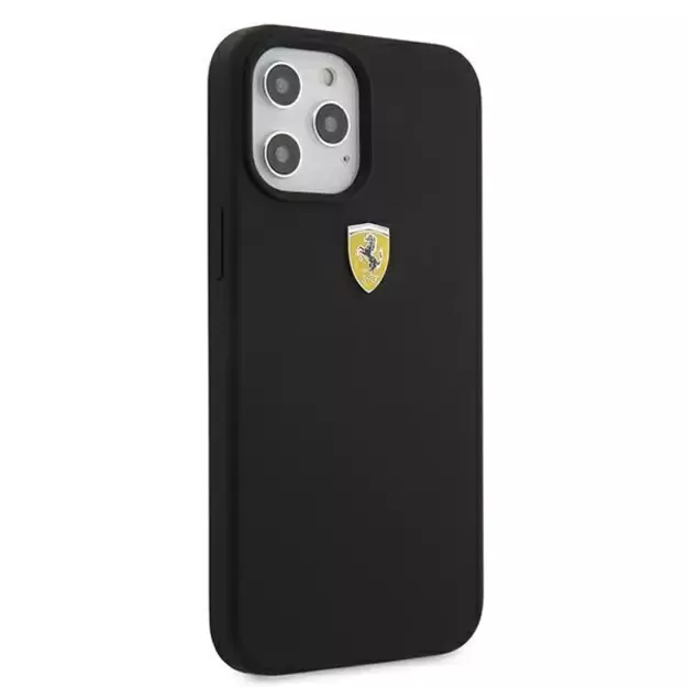 Ferrari FESSIHCP12LBK iPhone 12 Pro Max 6.7&quot  black/black hardcase On Track Silicone 11