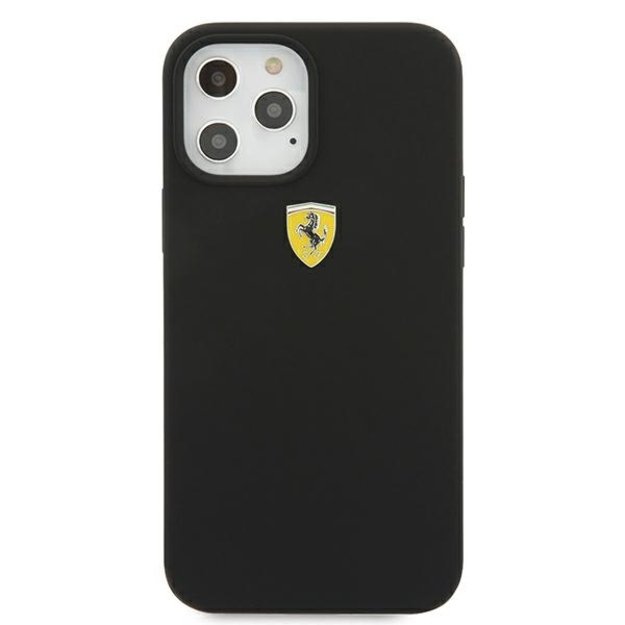 Ferrari FESSIHCP12LBK iPhone 12 Pro Max 6.7&quot  black/black hardcase On Track Silicone 2