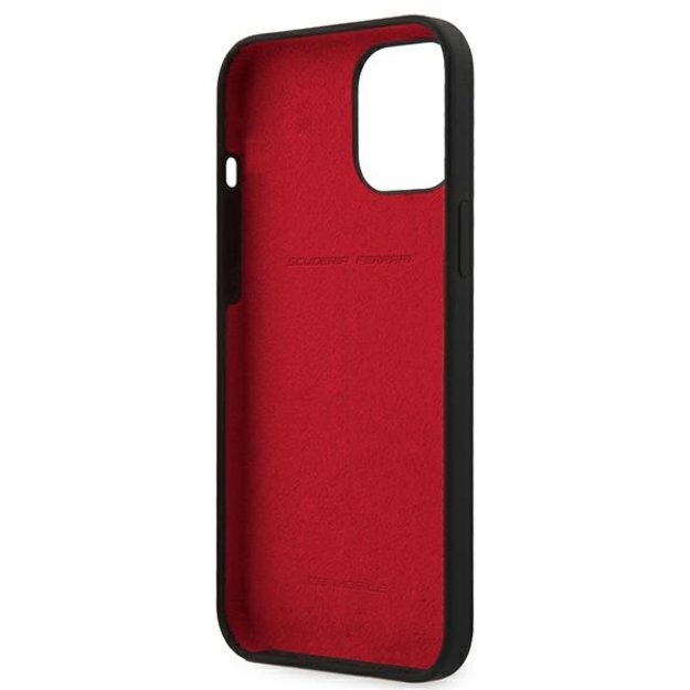 Ferrari FESSIHCP12LBK iPhone 12 Pro Max 6.7&quot  black/black hardcase On Track Silicone 6