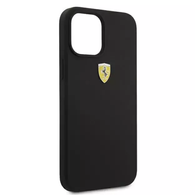 Ferrari FESSIHCP12LBK iPhone 12 Pro Max 6.7&quot  black/black hardcase On Track Silicone 15