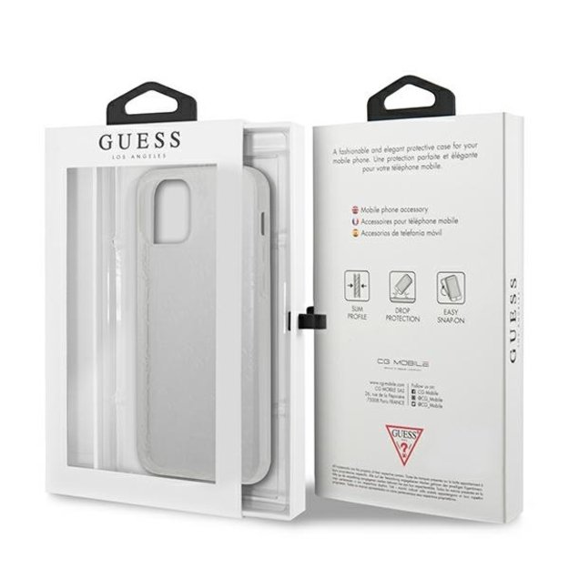 Guess GUHCP12M3D4GTR iPhone 12/12 Pro 6.1&quot  transparent hardcase 4G 3D Pattern Collection 7