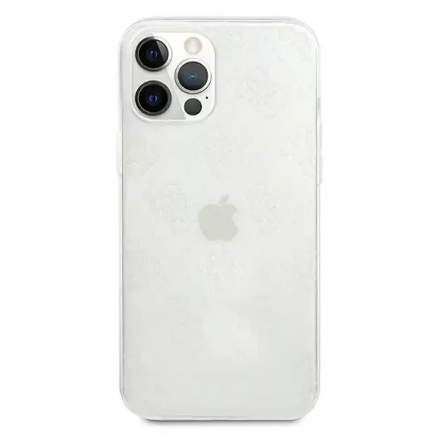 Guess GUHCP12M3D4GTR iPhone 12/12 Pro 6.1&quot  transparent hardcase 4G 3D Pattern Collection 9