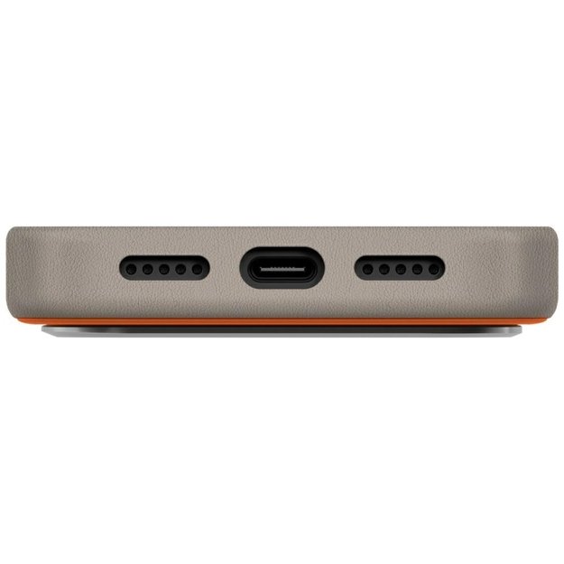 Uniq Lyden DS Case for iPhone 17 Pro Magclick Charging - Orange-Gray 4