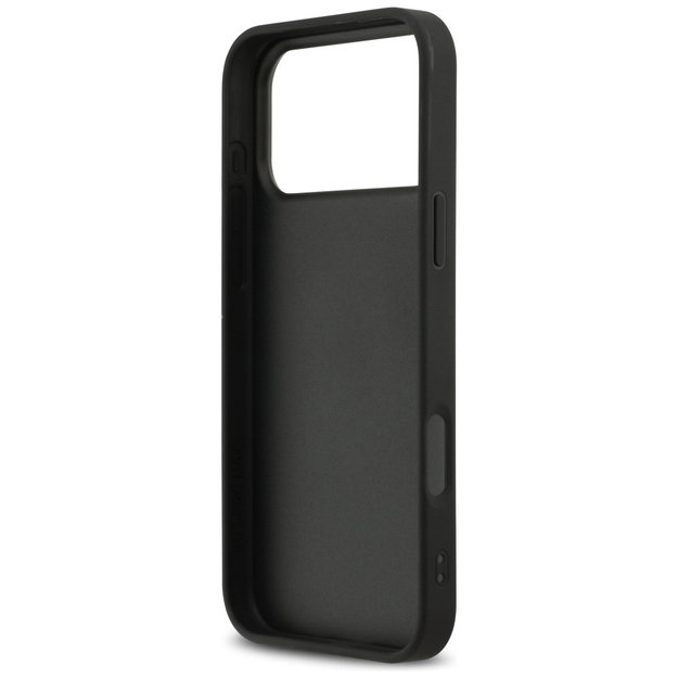 DKNY Repeat Texture Pattern with Tonal Stripe Case for iPhone 17 Pro Max - Black 6